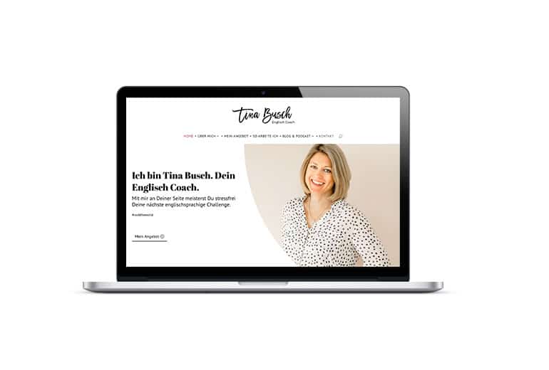 Webdesign für Tina Busch - Delicious Design