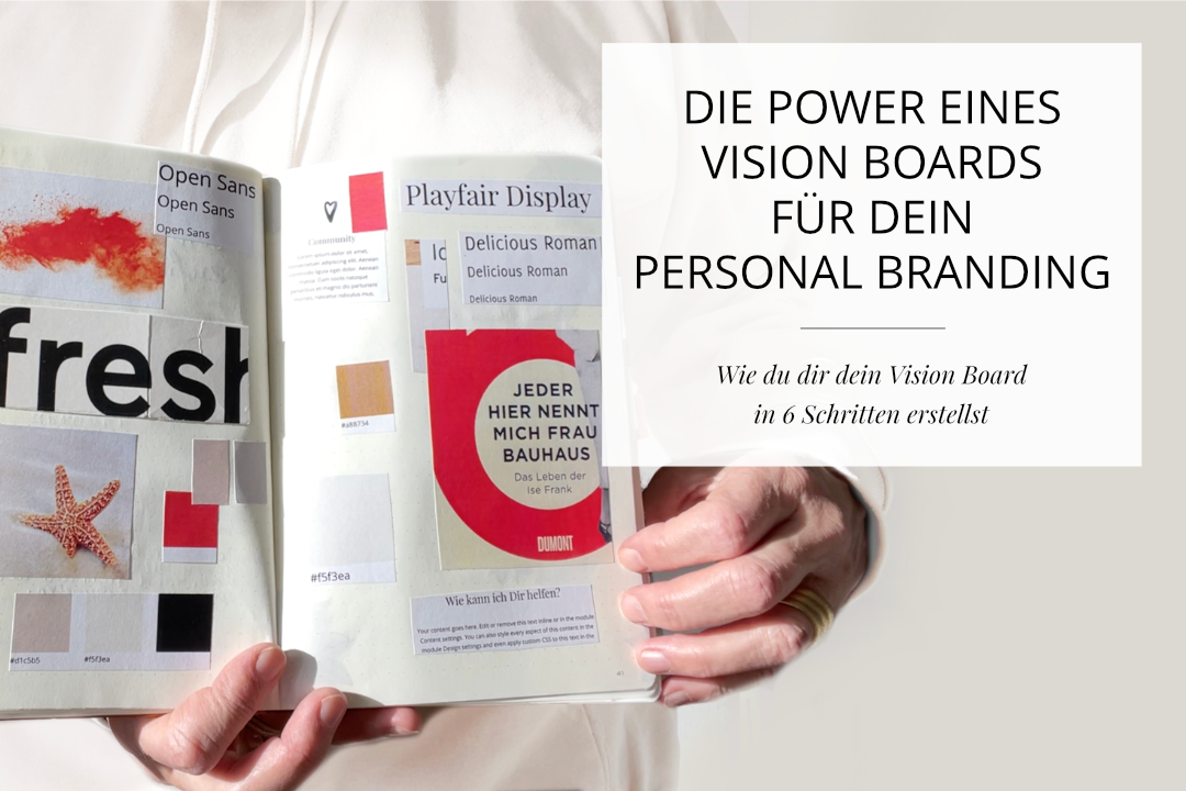 Vision Board Personal Branding - Moodboard für Delicious Design - Martina Rehberg