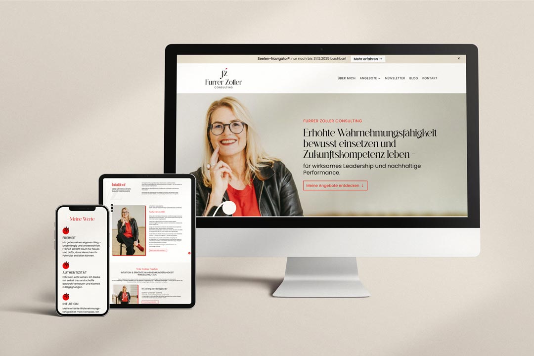 Website Relaunch, Business Coach für hochsensible Führungskräfte