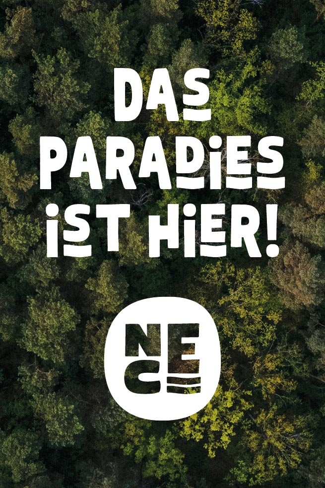 Branding Naturcampingplatz. Claim & Bildmarke