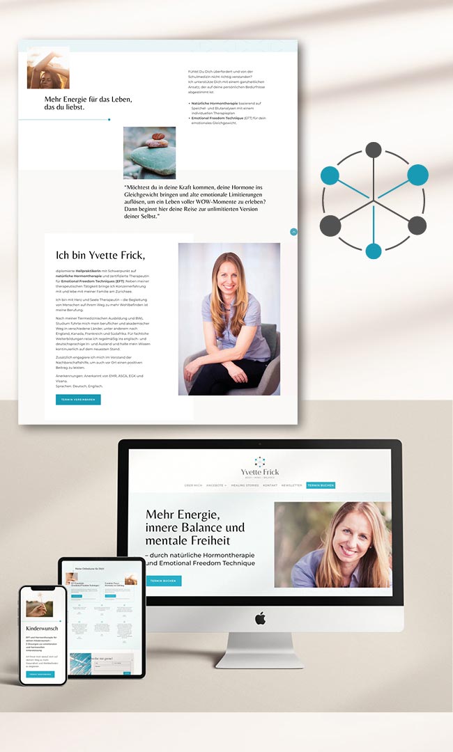 Website Relaunch, Hormontherapie, Life Coach