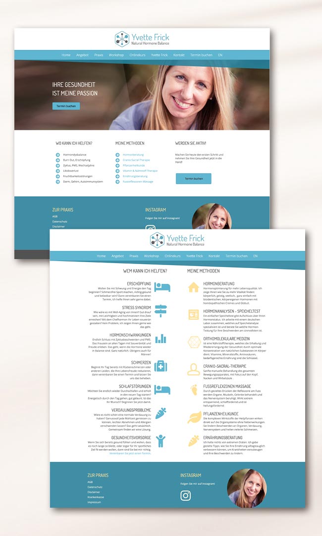 Website Relaunch – alte Website