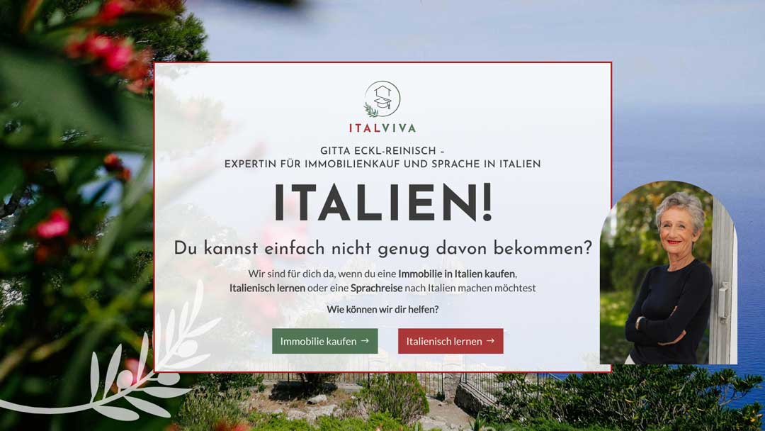 Case Study: ItalViva – zwei Themenwelten, eine starke Personal Brand ItalViva, neue Startseite
